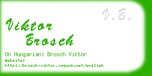 viktor brosch business card